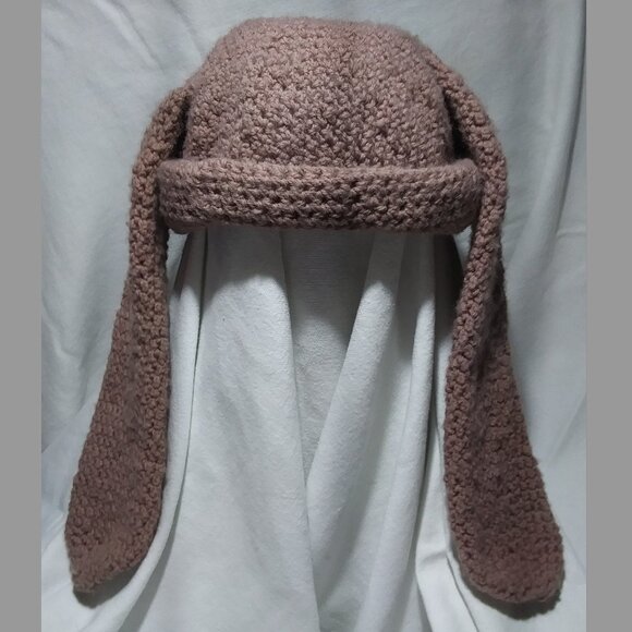 Custom Crochet Bunny Hat in Any Size or Color (Earring Not included) main image 4